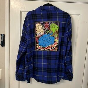 Disney Star Wars button down plaid shirt